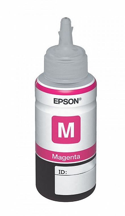 Cartucho - Refil de Tinta Epson T664320 - 70ml - Magenta - Para Multifuncionais Tanque de Tinta Epson L110/L210/L220/L355/L365/L375/L380/L395/L495/L555