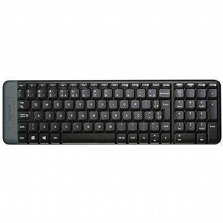 Teclado - Teclado sem Fio Logitech K230 Compacto - 920-004425 - 2.4GHz - personalizável