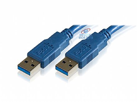 Cabo & Adaptador - Cabo USB 3.0 - (AM x AM) - 1 metro - SuperSpeed - Comtac 9152