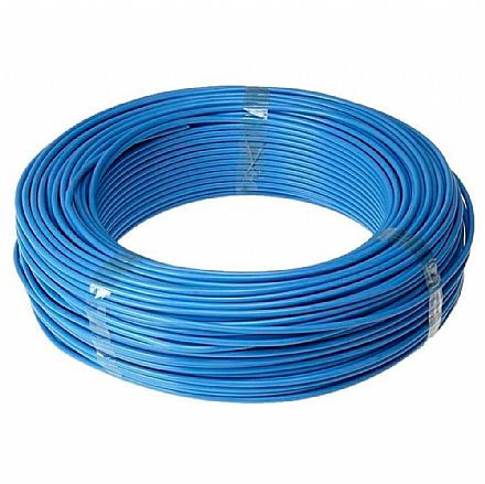 Cabo de rede - Rolo de Cabo UTP Cat 5e para rede - Multilaser - Homologado - Azul - 50 metros