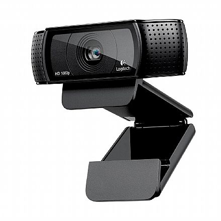 Webcam - Web Câmera Logitech C920 HD Pro - 15 Megapixels - Videochamada em Full HD com áudio estéreo