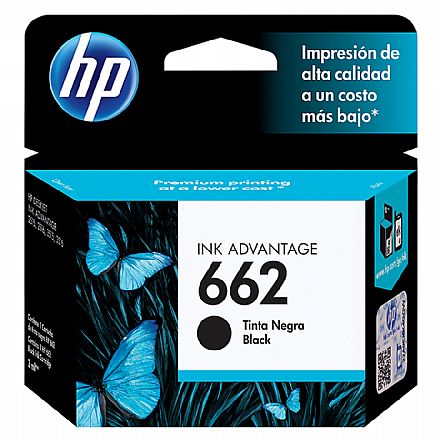 Cartucho - Cartucho HP 662 Preto - CZ103AB - Para Deskjet 1515 / 1516 / 2545 / 2546 / 2646 / 3546 / 4646