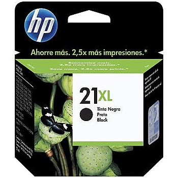 Cartucho - Cartucho HP 21XL Preto - C9351CB - para 1415/ 1417/ 4315/ 4355/ J3680/ J5520/ 1250/ 3180/ 3910/ 3915/ 3918/ 3920/ 3930/ 3930v/ 3938/ 3940/ D1320 / D1330 / D1341 / D1360 / D1420 / D1430 / D1445 / D1455