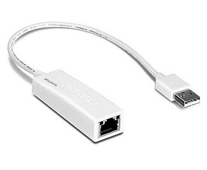 Placas e Adaptadores de rede - Adaptador USB para RJ45 - 100Mbps - TrendNet TU2-ET100