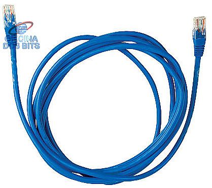 Cabo de rede - Cabo de Rede UTP (Patch Cord) RJ45 Cat 5e - 5 metros - Azul