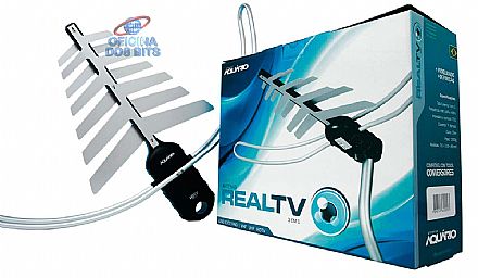 Acessórios para TV - Antena para TV Digital Aquário DTV-3000 - Uso Externo - HDTV/UHF/VHF