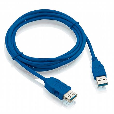 Cabo & Adaptador - Cabo Extensor USB 3.0 - 1.80 metros - Multilaser WI210