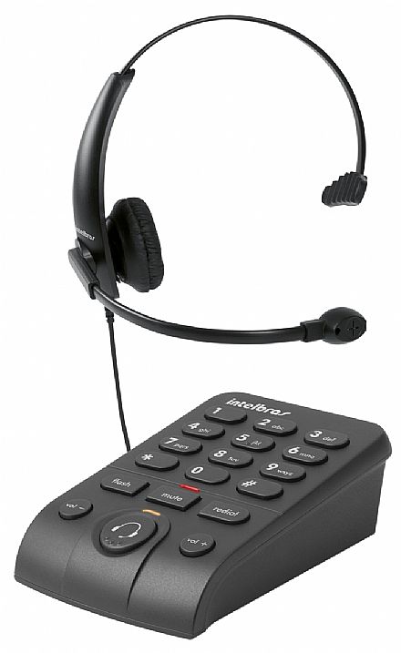 Telefonia fixa - Telefone com Headset Intelbras HSB50 - Base Discadora