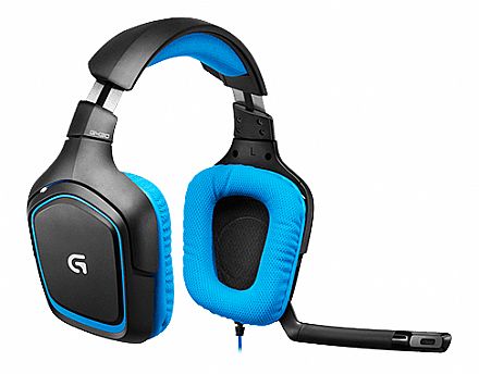 Fone de Ouvido - Headset Logitech G430 - Dolby® Surround 7.1 - Conector USB - Controle de Volume e Mute