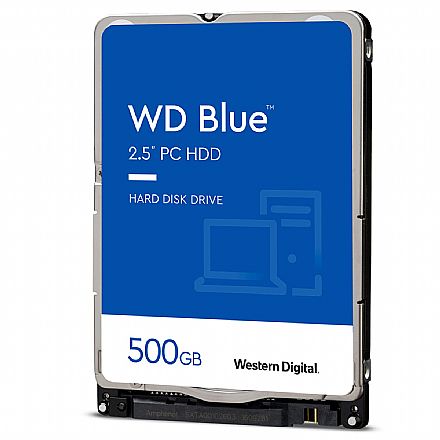 HD (Disco Rígido) - HD 500GB para Notebook - 7.0 mm - 16MB Cache - Western Digital WD5000LPZX