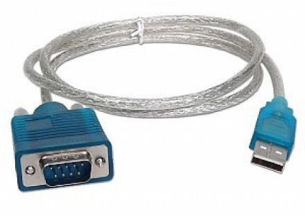Cabo & Adaptador - Cabo Conversor USB para Serial DB9 (RS232)  - 45 cm