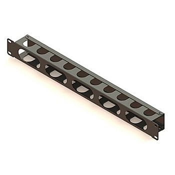 Servidor - Guia de Cabos Horizontal Fechado 1U para Racks 19" - Preto