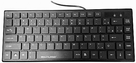 Teclado - Teclado USB Multilaser Comfort - Mini Slim - TC154