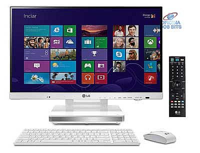 Computador LG All in One V545 - Tela 23 Computador - Computador LG All in One V545 - Tela 23" LED, Intel Core i5, 4GB, HD 500GB, TV Digital - branco