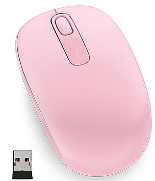 Mouse - Mouse sem Fio Microsoft Mobile 1850 - Rosa - U7Z-00028