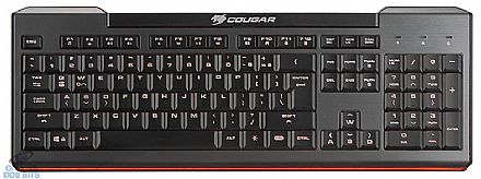 Teclado Gamer Cougar 200K - USB - Iluminação em 7 Cores - 16 Teclas Anti-Ghosting - Tecnologia Scissor Teclado - Teclado Gamer Cougar 200K - USB - Iluminação em 7 Cores - 16 Teclas Anti-Ghosting - Tecnologia Scissor