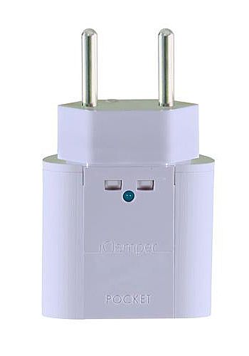 Filtro de linha - Protetor Contra Raios Clamper iClamper Pocket 2P - DPS - Branco - 10192