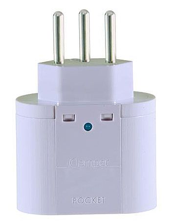 Filtro de linha - Protetor Contra Raios Clamper iClamper Pocket 3P - DPS - Branco - 10200
