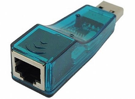 Placas e Adaptadores de rede - Adaptador USB para RJ45 - 100Mbps - AD0004