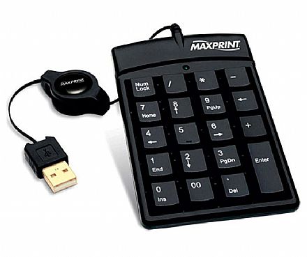 Teclado Numérico USB - MaxPrint 608676 Teclado - Teclado Numérico USB - MaxPrint 608676