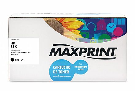 Toner - Toner compatível HP 83X - CF283X - Maxprint 5613284 - Para M127FN / M127 / M127FW / M125a / M125NW / M225