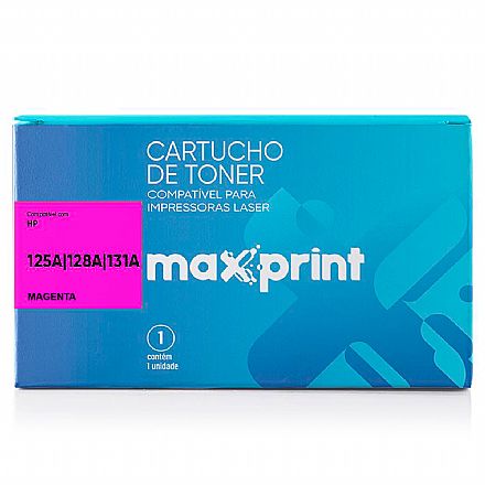 Toner - Toner compatível HP 125A/128A/131A Universal Magenta - CB543A/CE323A/CF213A - Maxprint 5613691- para CP1210/CP1215/CP1510/CP1515/CP1518/CP1525n/CP1525NW/CM1415FNW/CM1312/M251NW/M276