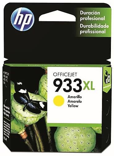 Cartucho - Cartucho HP 933 XL Amarelo - CN056AL - Para HP Officejet 7110 / 7610 / 7612