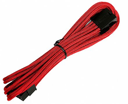 Cabo & Adaptador - Cabo Extensor 8 pinos - para Alimentação de Placa Mãe de 8 Pinos - 45cm - Vermelho - AeroCool EN54843