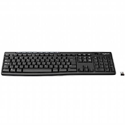 Teclado - Teclado sem Fio Logitech K270 - Receptor Unifying - ABNT2 - 920-004427