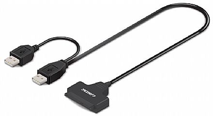 Storage / Case / Dockstation - Adaptador USB para SATA - Compatível com SSD e HD 2.5" - Comtac 9296