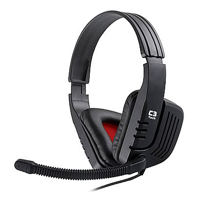 Fone de Ouvido - Headset C3Tech Gamer - com Controle de Volume - Conector P2 - MI-2558RB