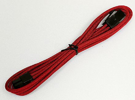 Cabo & Adaptador - Cabo Extensor 4 pinos Atx 12V - para Alimentação da CPU AeroCool - 45 cm - Vermelho *Liquidação Open Box