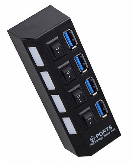 Cabo & Adaptador - HUB USB 3.0 - 4 Portas - HUB0030