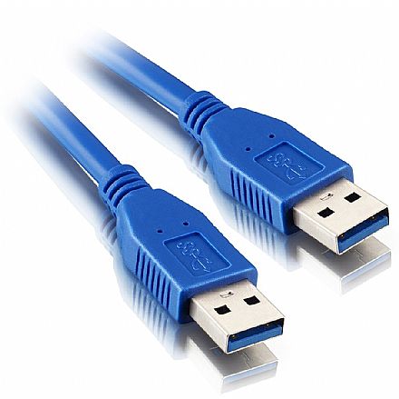 Cabo & Adaptador - Cabo USB 3.0 - (AM x AM) - 1 metro - SuperSpeed