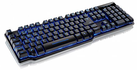 Teclado - Teclado Gamer Multilaser TC196 - Semi Mecânico - Iluminação por LED em 3 Cores - Teclas Anti-Ghosting