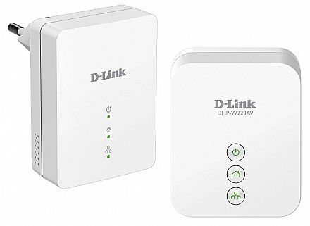 Extensor de Alcance Wi-Fi PowerLine D-Link DHP-W221AV - 150Mbps - Kit - Transforme sua Rede Elétrica em uma Rede de Internet Roteador, Repetidor & Acess Point - Extensor de Alcance Wi-Fi PowerLine D-Link DHP-W221AV - 150Mbps - Kit - Transforme sua Rede Elétrica em uma Rede de Internet