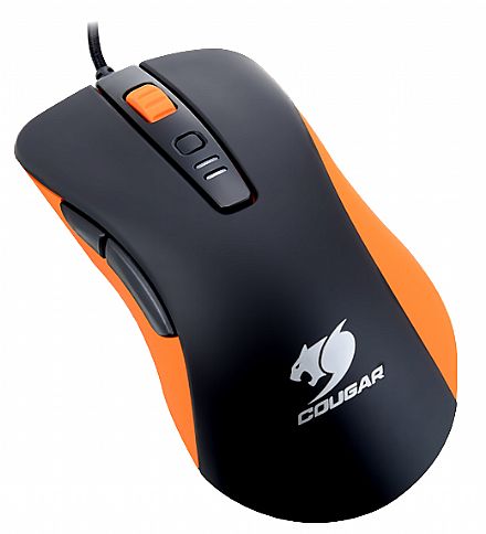 Mouse - Mouse USB Cougar Gamer 300M Orange - 4000dpi - 7 botões programáveis - CGR-WOMO-300