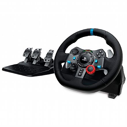 Joystick & Volante - Volante Logitech G29 Driving Force - G HUB - Compatível com PS3 / PS4 / PS5 / PC