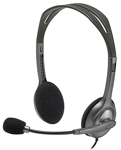 Fone de Ouvido - Headset Logitech H111 - Redução de Ruídos - Conector P3 - 981-000612