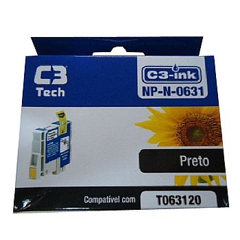 Cartucho - Cartucho compatível Epson T0631 Preto - C3Tech NP-N-0631