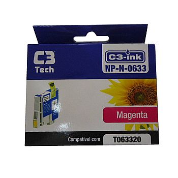 Cartucho - Cartucho compatível Epson T0633 Magenta - C3 Tech NP-N-0633 - para Epson Stylus C67 / C87 / CX3700 / CX4100 / CX4700 / CX7700