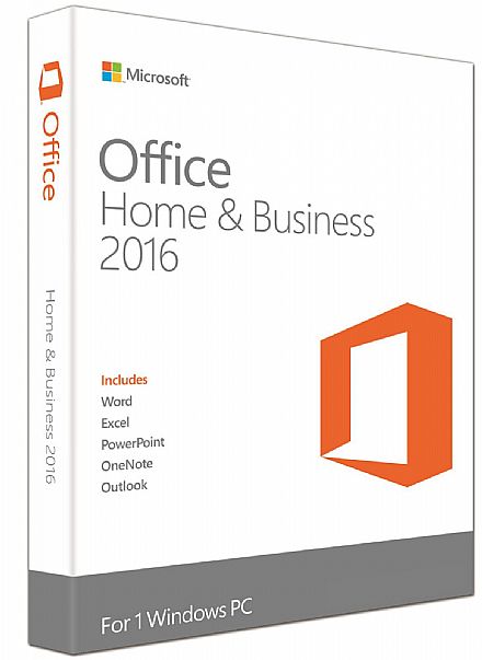 Office Home Business 2016 - Para 1 PC - Versão Download - Licença perpétua - T5D-02324 Software - Office Home Business 2016 - Para 1 PC - Versão Download - Licença perpétua - T5D-02324