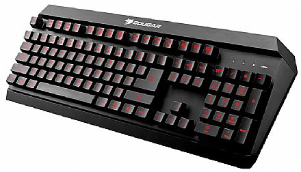 Teclado - Teclado Gamer Cougar 450K US - Iluminação em 3 Cores - à Prova d`água - 10 Teclas Programáveis