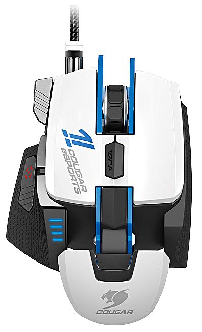 Mouse Gamer Cougar 700M e-Sports - 8200dpi - 8 botões - com LED - 1ms - Branco Mouse - Mouse Gamer Cougar 700M e-Sports - 8200dpi - 8 botões - com LED - 1ms - Branco