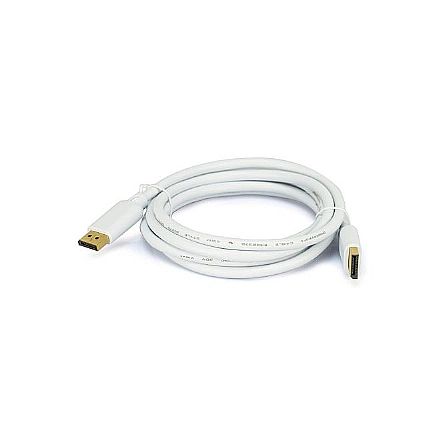 Cabo & Adaptador - Cabo DisplayPort 1.2 - 3 metros - Branco - Chip SCE 018-7494