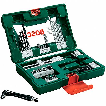 Ferramenta - Kit de Ferramentas Brocas e Bits Bosch V-line 41 Peças - com Maleta - 2607017316000
