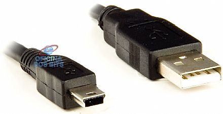 Cabo & Adaptador - Cabo USB para Mini USB - 5 pinos - para Câmera Digital/MP3/Celular - 1,8 metros
