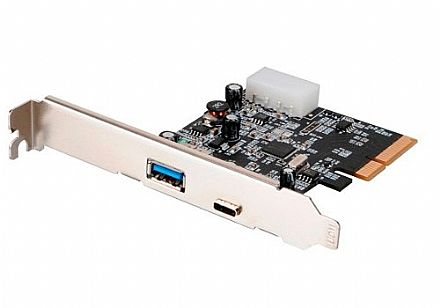 Placa de Comunicação - Placa PCI Express com 1 Porta USB 3.1 - Akasa AK-PCCU3-05