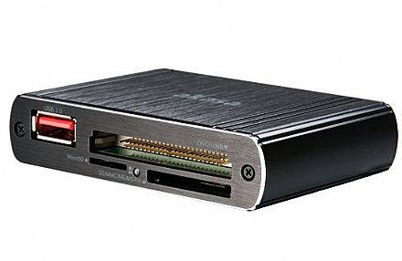 Cartão de Memória - Leitor de Cartão de Memória e USB 3.0 - Akasa AK-HCE-01B