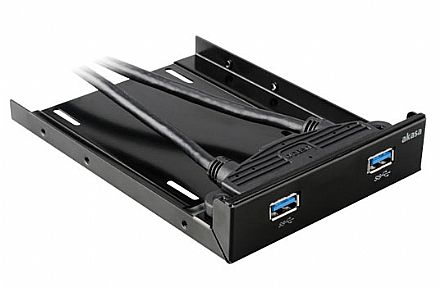 Storage / Case / Dockstation - Adaptador de Baia 3.5" para 2.5" com 2 portas USB 3.0 - Akasa AK-HDA-09